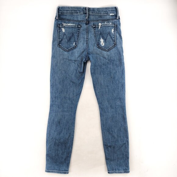 MOTHER The Looker Crop Graffiti Girl Skinny Jeans - Picture 4 of 7